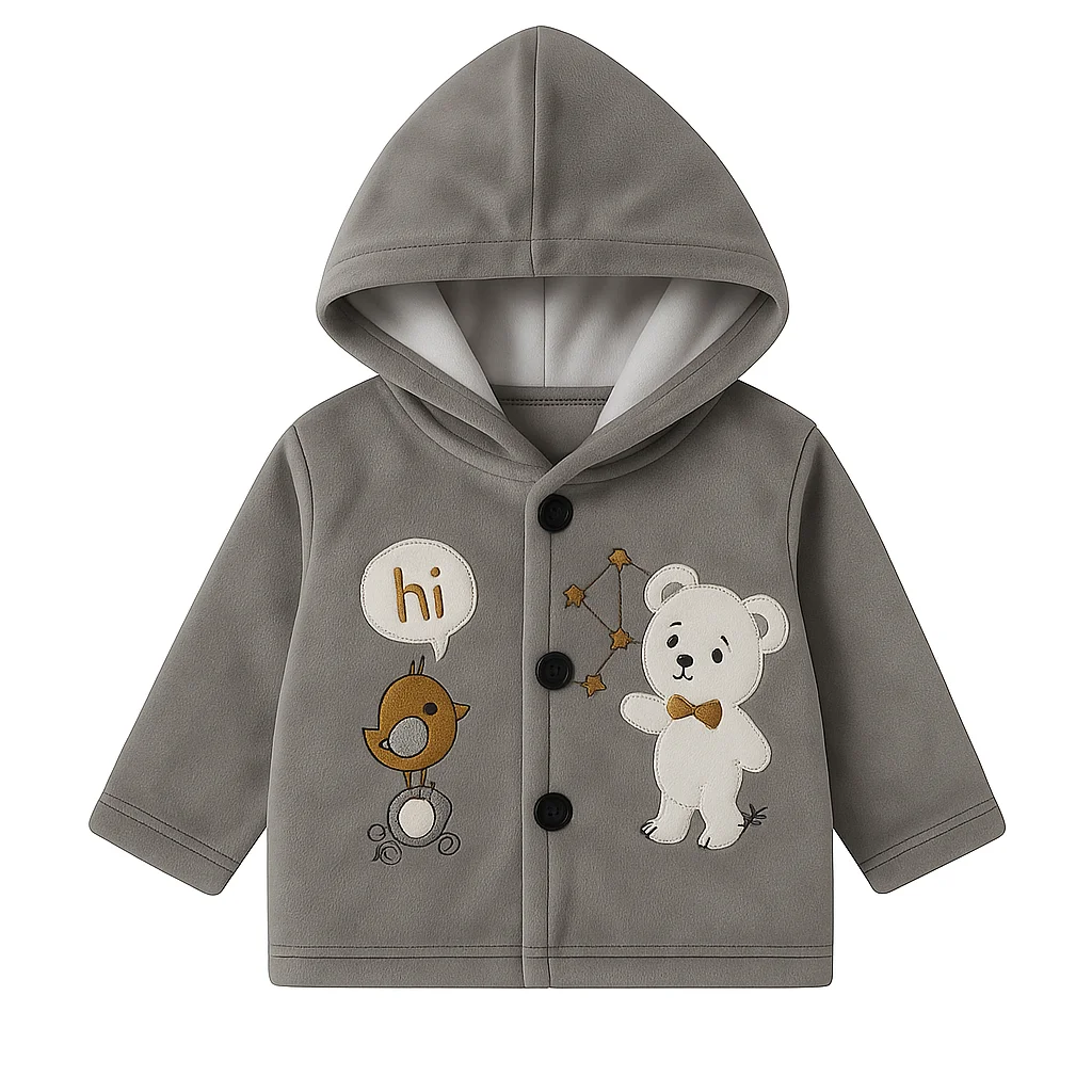 Hi Bear Grey Hoodie