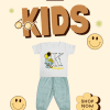 K Perfect Outfit – Hoodie, T-Shirt & Trouser for Baby Girls | Light Blue & Light Yellow | 1-4 Years 3 6 Baby Brisk