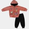 Look At Me– Hoodie & Trouser for Baby Boy| Green, Peach & Yellow| 3-6 Months 2 Hoodie & Trouser Set
