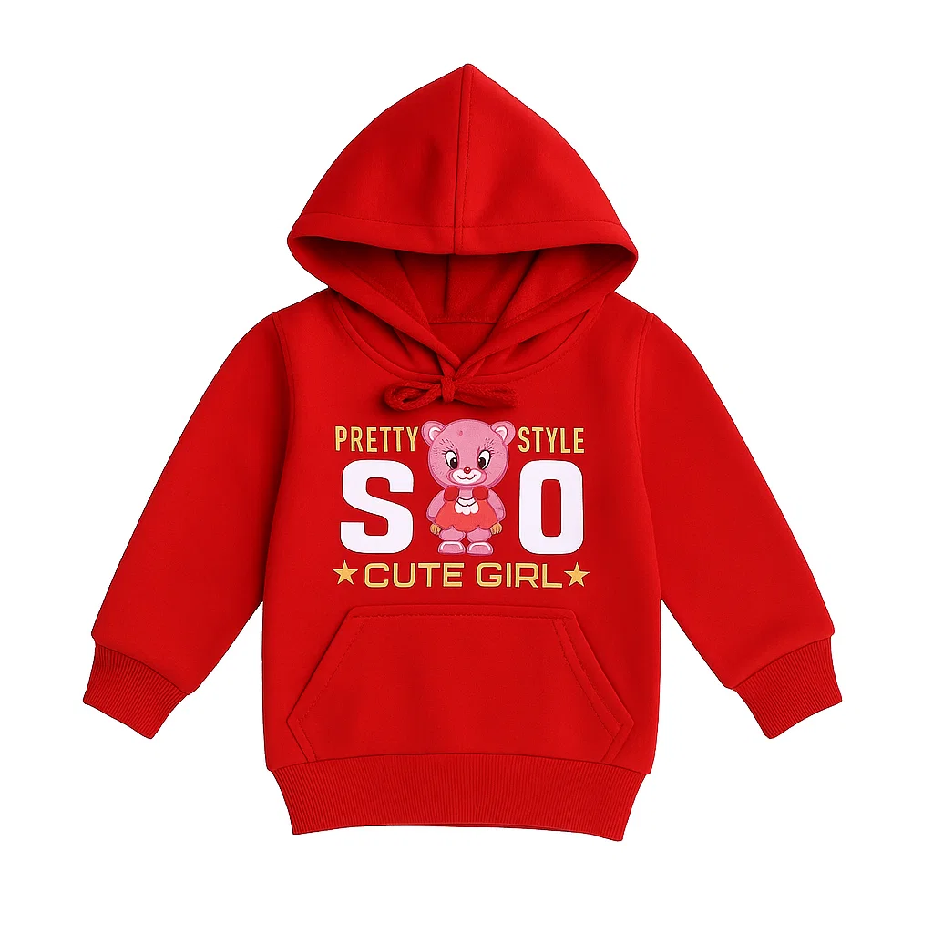 Cute Girl Red Hoodie