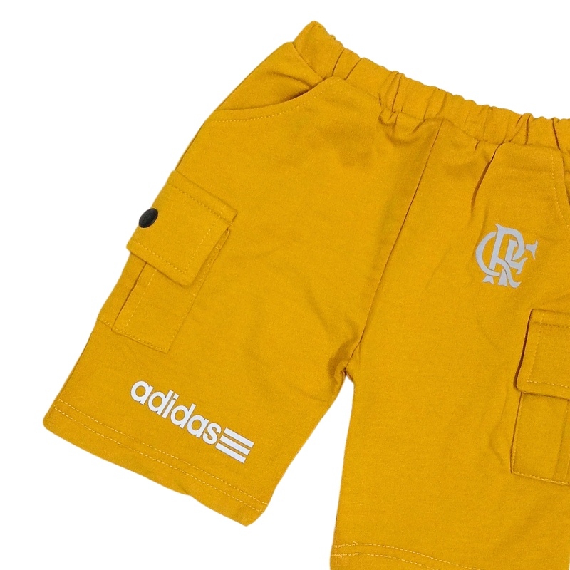 Adidas Baby Boys T-Shirt and Shorts Yellow
