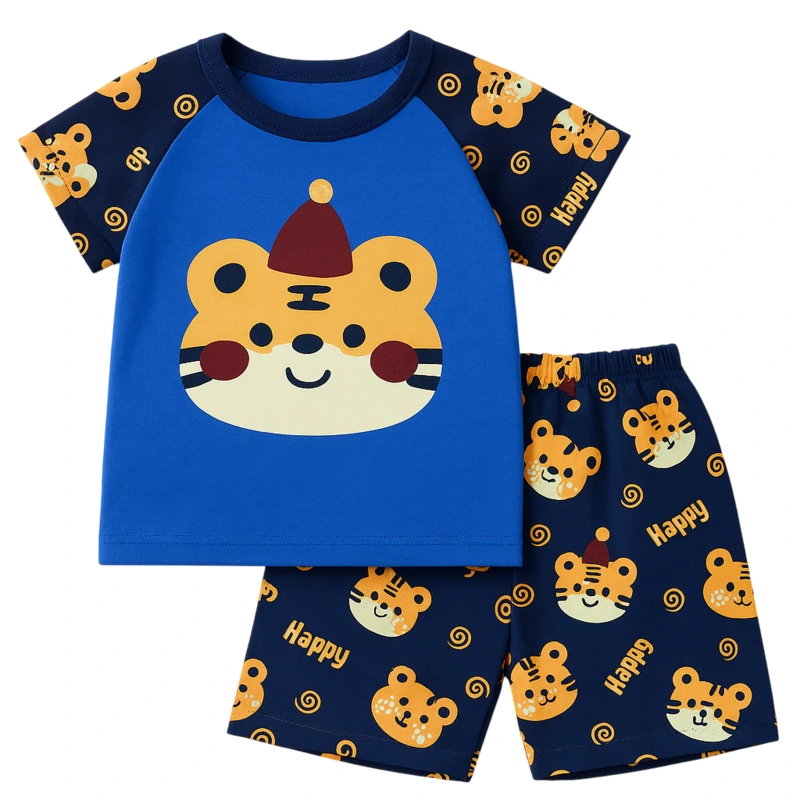 Playful Tiger Print Baby Summer Outfit – Blue Top and Printed Shorts Set 1 ChatGPT Image Jun 8 2025 10 19 52 AM Photoroom Baby Brisk