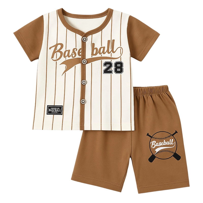 Toddler Boys' Baseball-Inspired Summer Outfit – Button-Up Jersey Top & Shorts Set 1 Untitled 11 1 Baby Brisk