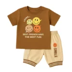 Baby Brisk Toddler Boys’ T-Shirt & Shorts Set – Lightweight Cotton Outfit for Ages 1–4 Years