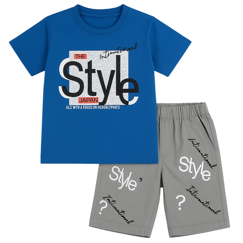 Bold Baby Boy Summer Outfit – Blue “Style Japan” Tee & Graphic Shorts Set 1 Untitled 2 5 Baby Brisk