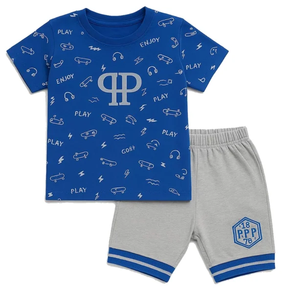 Cotton T-Shirt and Shorts Set for Baby Boys 1–4 Years – Breathable & Comfortable | Baby Brisk 1 Untitled 22 Baby Brisk