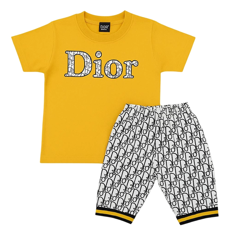 Stylish Yellow & Monogram Print Baby Boy Summer Outfit 1 Untitled 4 1 Baby Brisk