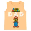 Super Mario Sleeveless Kids T-Shirt & Shorts Set – Peachy Orange | Ages 1–4 Years 3 Peachy Orange Super Mario Sleeveless T-Shirt and Shorts