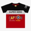 Super Hero Capton Kids T-Shirt & Shorts Set – Red & Black | Ages 1–4 Years 3 Capton T-Shirt Red and Black