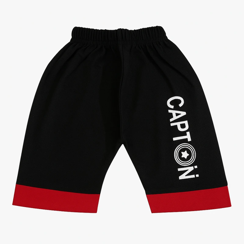 Capton Short Red and Black