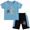 GFO Kids T-Shirt & Shorts Set – Soft Blue | Ages 1–4 Years 2 Sky Blue GFO T-Shirt and Shorts
