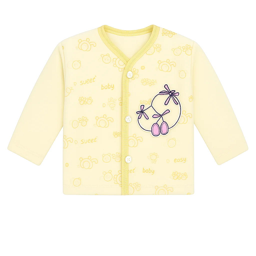 Newborn Yellow baby set shirt